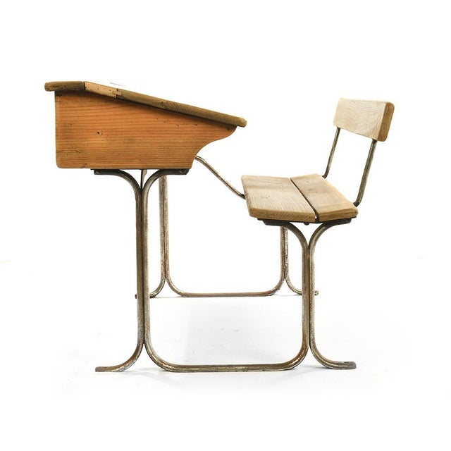 Wooden School Desk For Sale - Image 6 of 6