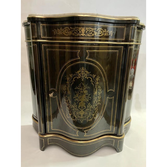 Wood Blackened Wood Cabinet Napoléon 3 For Sale - Image 7 of 12