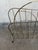 Brass Wire Metal Magazine Holder Mid-Century Modern Vintage For Sale In Los Angeles - Image 6 of 10