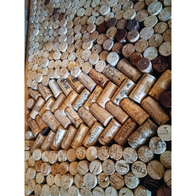 Abstract Expressionism Stunning One-of-a-Kind Large-Scale Mosaic Portraits From 1000s of Natural Corks That Merge Luxury Wine Culture With Sustainable Fine Art For Sale - Image 3 of 12