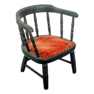 Child's Low Back Windsor Chair, 19th Century For Sale