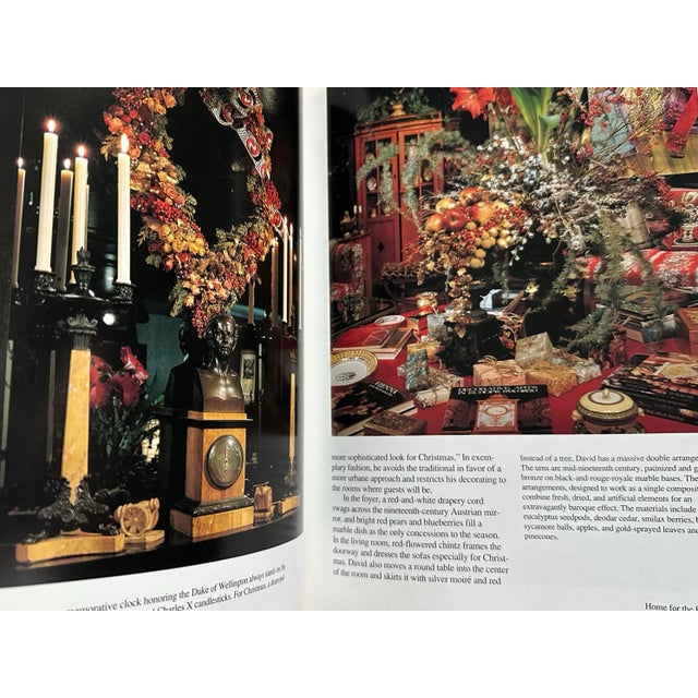 Dark Green Vintage 1991 Dark Green & Gold “Holiday Homes” Coffee Table Book For Sale - Image 8 of 12