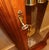Ridgeway Model 266 Vintage Grandfather Clock in Cherry With Moon Dial, Triple Chime For Sale - Image 10 of 15