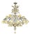 Huge Italian Murano Glass Chandelier with Handcrafted Flowers and Leaves by Simoeng For Sale