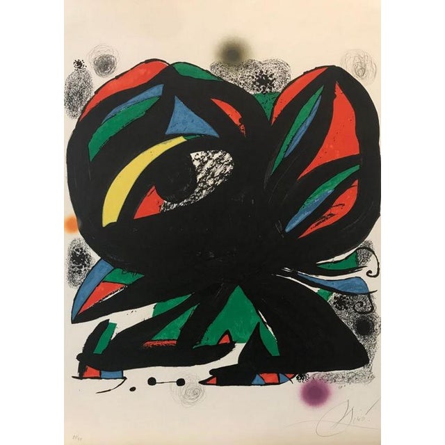 Lithograph, 1975 Handsigned by the artist in pencil and numbered 81/99 Publisher : Fundacio Joan Miro (Barcelone) Printer...