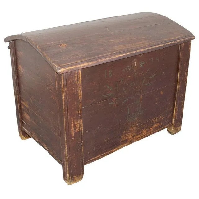 Latvian Dowry Chest, Circa 1874 For Sale - Image 11 of 11