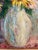 Mid-Century Modern 1967 Original Framed Painting of Vibrant Flowers by Jane Schoepflin For Sale - Image 3 of 11
