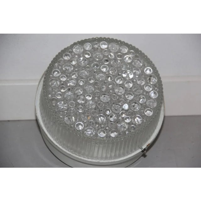 Lacquered Metal & Bubble Glass Sconces, 1960s, Set of 2 For Sale - Image 6 of 7