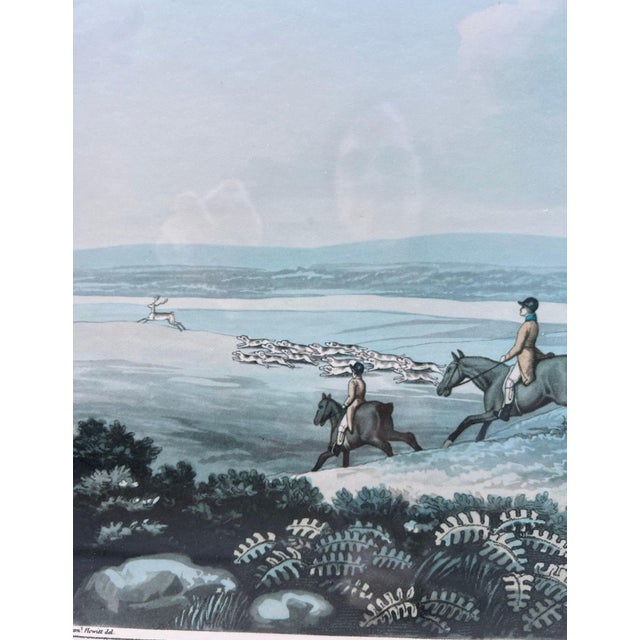19th Century Framed Engravings of Hunting Scenes, Set of 2 For Sale - Image 4 of 11