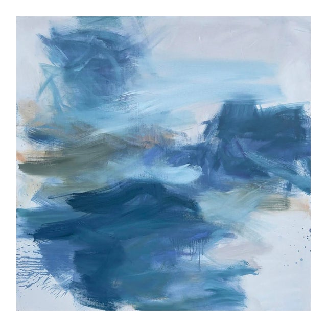 "Stormy Seas" by Trixie Pitts Abstract Expressionist Seascape For Sale