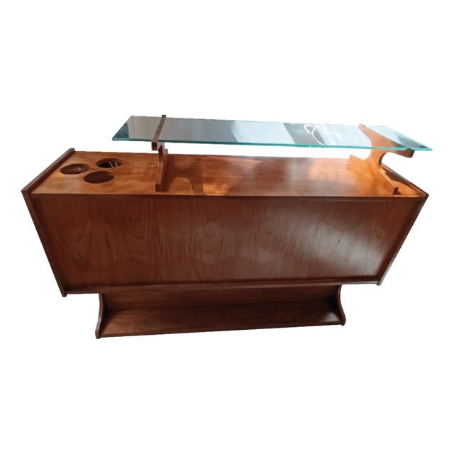 Mid-Century Teak Bar Counter For Sale