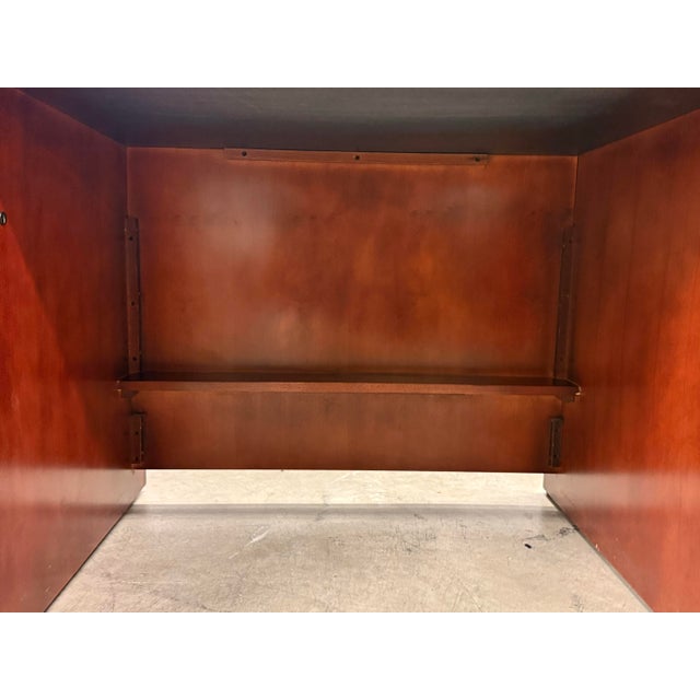 Transitional Cherry Stain Executive Desk For Sale - Image 11 of 12