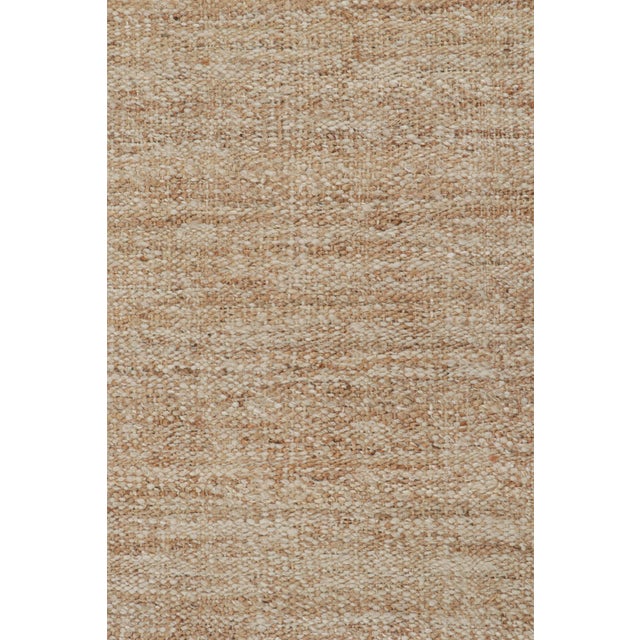 Contemporary 2010s Rug & Kilim’s Modern Kilim Rug in Brown & White For Sale - Image 3 of 7