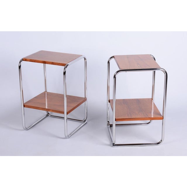 Bauhaus Bedside Tables by M. Breuer for Thonet, Germany, 1920s, Set of 2 For Sale - Image 15 of 15