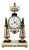 Louis XVI Portico Clock in White Marble and Porcelain from Wedgwood, 1780 For Sale