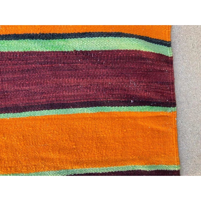 1960s Moroccan Vintage Flat-Weave Berber Rug For Sale - Image 9 of 13