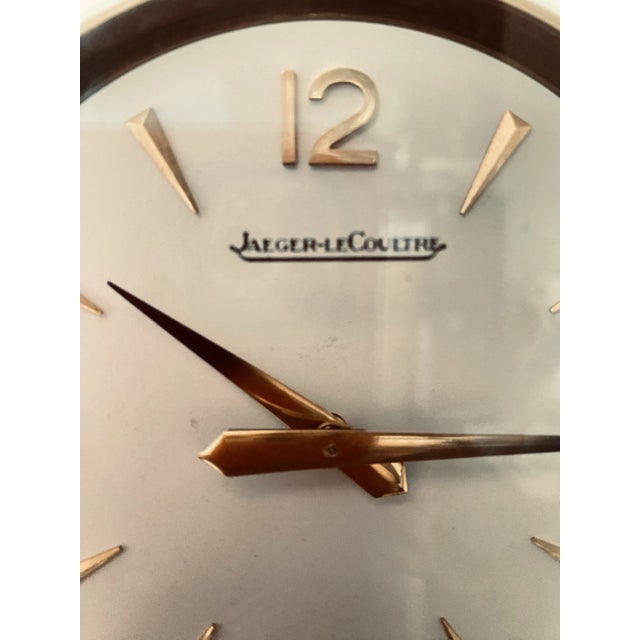 Chinoiserie Mid 20th Century Jaeger-LeCoultre Chinoiserie Mantle Clock For Sale - Image 3 of 4