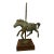 Late 20th Century Vintage Bronze Carousel Horse Sculpture For Sale