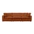 Boho Chic Cali Rust Performance Fabric Modular Sofa For Sale - Image 3 of 6