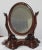 Vanity Oval Table Mirror in Carved Wood, 1920s For Sale - Image 9 of 12