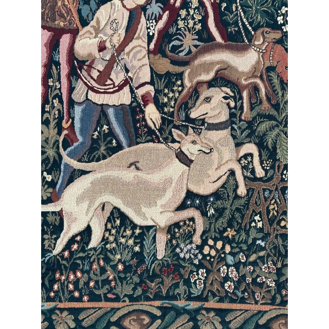 1950s Vintage Aubusson Jaquar Tapestry, 1950s For Sale - Image 5 of 15