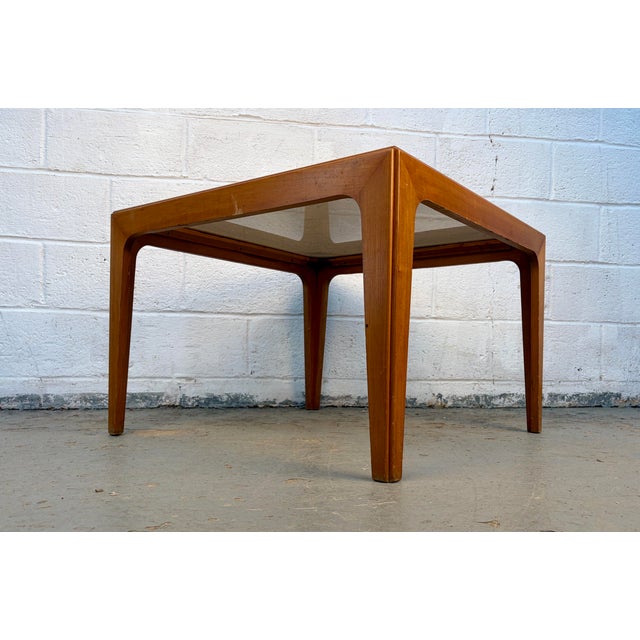 Mid-Century Modern Mid 20th Century Mid-Century Modern Smoked Glass Coffee Table For Sale - Image 3 of 14