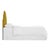 Contemporary King Headboard in Monaco Citronella For Sale - Image 3 of 6