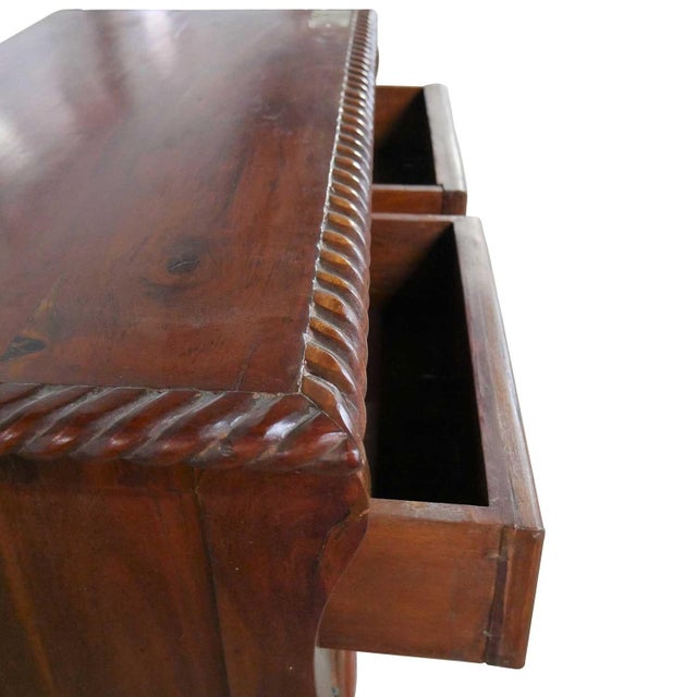 Vintage Solid Rosewood 2-Door 36" Wide Cabinet With Drawers For Sale In Houston - Image 6 of 6