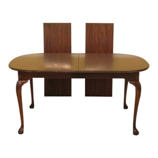 Harden Cherry Dining Room Table W. Drake Feet For Sale