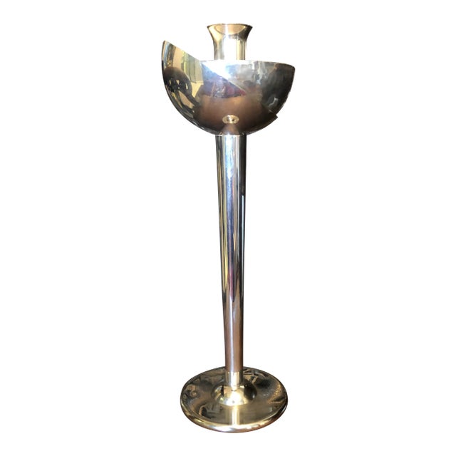 C. 1985 Swid Powell & David Palterer Silverplate Candlestick For Sale