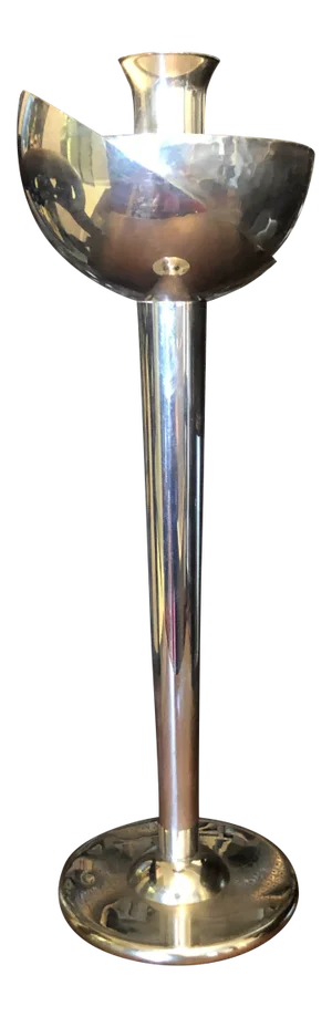 C. 1985 Swid Powell & David Palterer Silverplate Candlestick