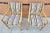 Maple Faux Bamboo Tapestry Upholstered Arm Chairs, a Pair For Sale - Image 4 of 6