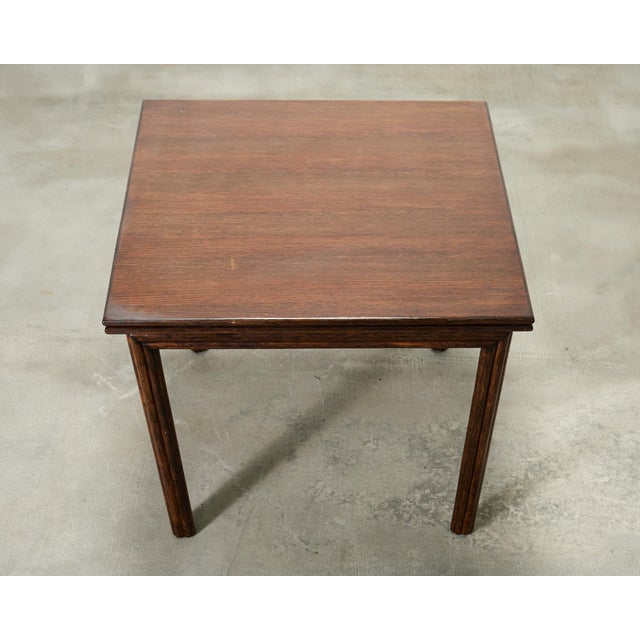 McGuire McGuire Organic Modern Rattan and Oak Flip-Top Games Table For Sale - Image 4 of 18