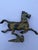 Vintage Han Dynasty Style "Flying Horse of Gansu" Heavy Cast Metal Statue For Sale - Image 11 of 12