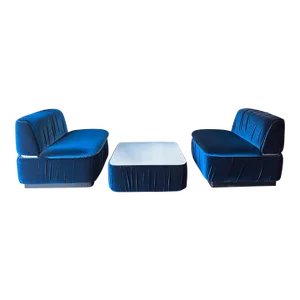 Thonet Cube Sofa and Ottoman Set
