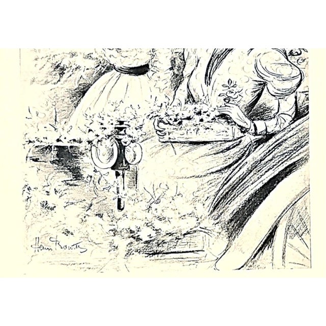 French 1890s French Art Nourveau Lithograph-Henri Boutet For Sale - Image 3 of 3