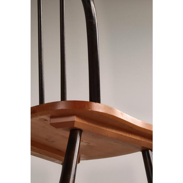 Funkis No. 4157 Spindle Chair in Stained Beechwood by Fritz Hansen, Denmark, 1940s For Sale - Image 10 of 16