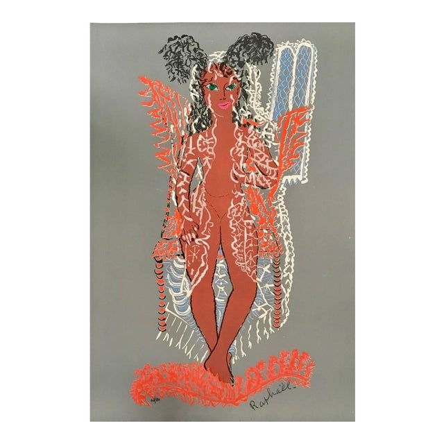 Untitled - Original Screen Print by A. R. Mafai - 1950s 1950s For Sale