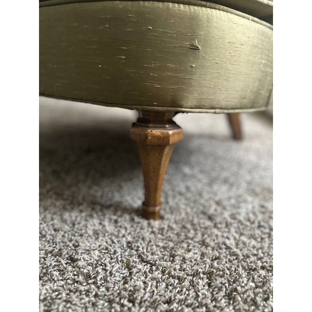 Textile 1950s Hollywood Regency High Back Side Chair For Sale - Image 7 of 8