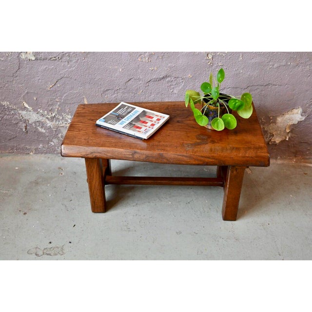 1960s Brutalistic Oak Coffee Table, 1960s For Sale - Image 5 of 14