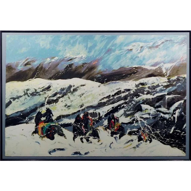 "Morning Glory Boys in Blue Original Limited Edition Serigraph on paper by Earl Biss Hand Signed by the Artist Art size :...