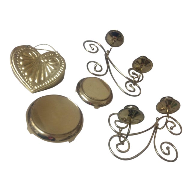 Vintage Brass Decor Set 5 Piece Chairish