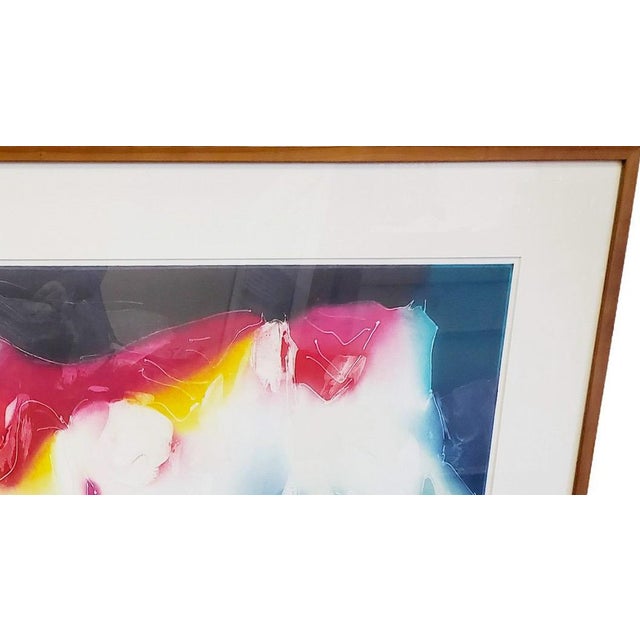 1990s 50” Large Scale Jean Richardson Signed Limited Edition Lithograph Entitled Firebrands For Sale - Image 9 of 12