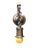 Hammered Exposed Bulb Arts and Crafts Wall Sconce in Patinated Bronze For Sale - Image 9 of 9
