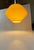 Vintage Italian Pendant Lamp in Yellow Glass and Chrome Plating, 1970s For Sale - Image 3 of 11