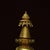 Yellow Vintage Tibetan Gilt Bronze Stupa - Gemstone Inlaid Buddhist Reliquary Pagoda For Sale - Image 8 of 9