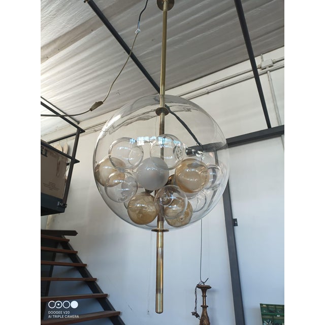 Murano Glass Ceiling Light, 1980s For Sale - Image 3 of 5