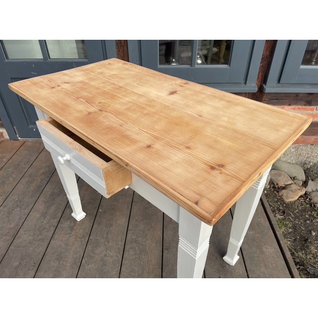 Antique Table in Fir, 1890s For Sale - Image 4 of 18