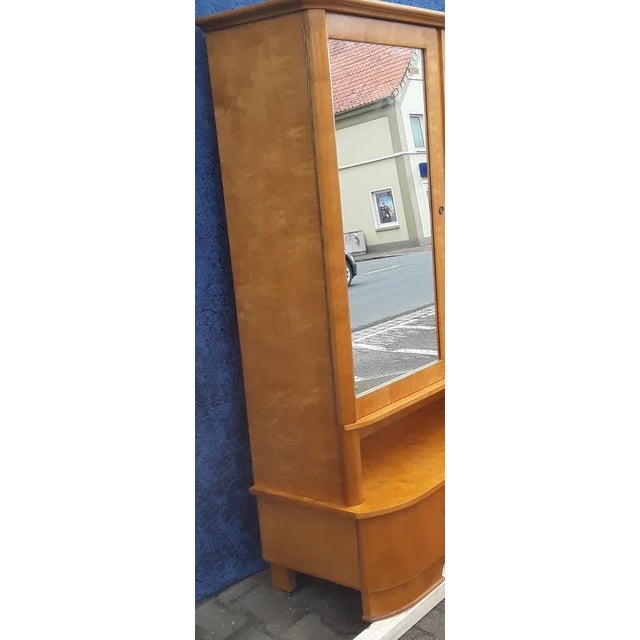Vintage German Shelf Cabinet in Maple, 1950s For Sale - Image 6 of 11