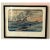 Japanese Vintage Japanese Woodblock Print - Hiroshige Riverside Boat Scene - Framed Art For Sale - Image 3 of 6